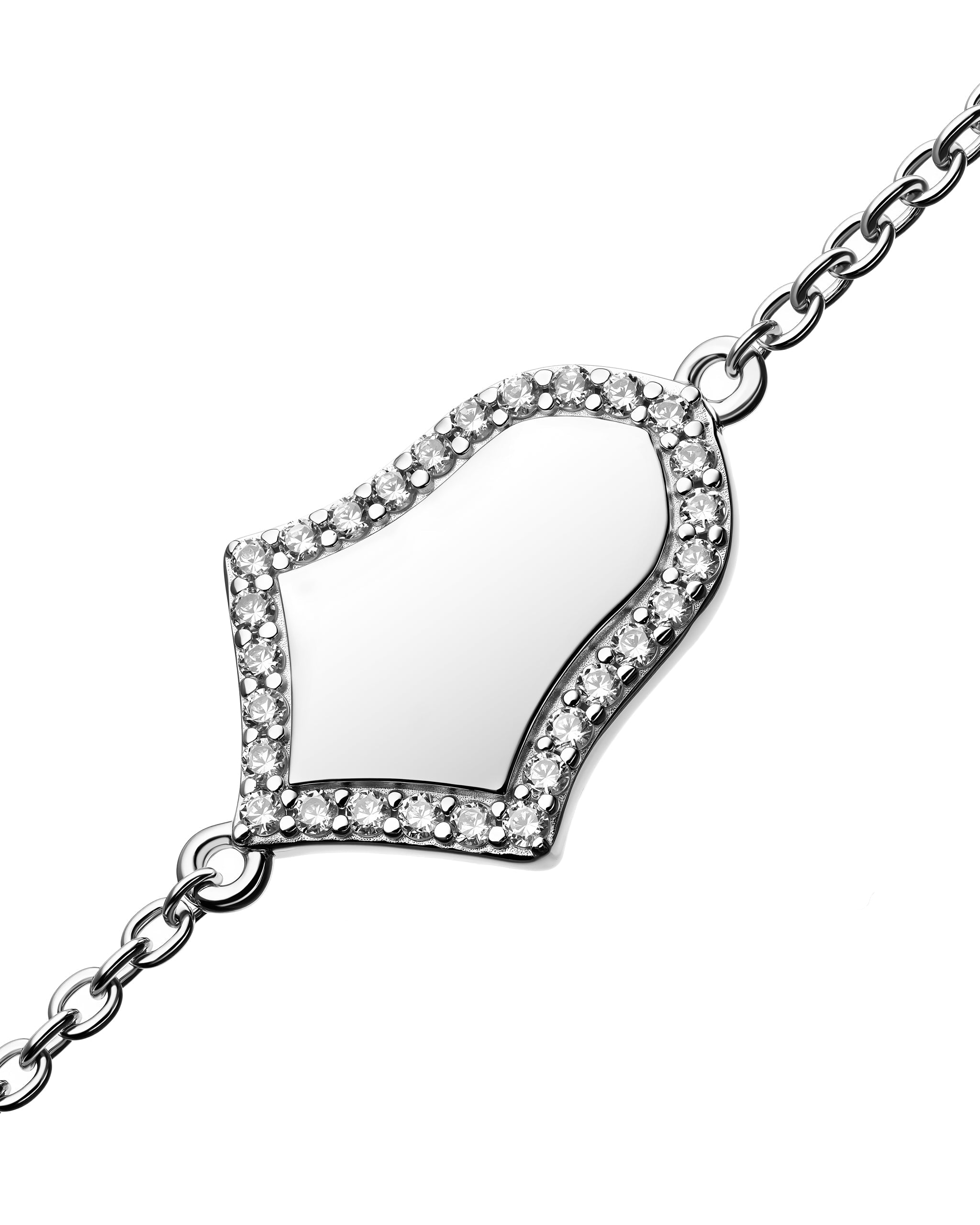 Steppe Tulip Double-Sided Bracelet | Mother of Pearl | Rhodium