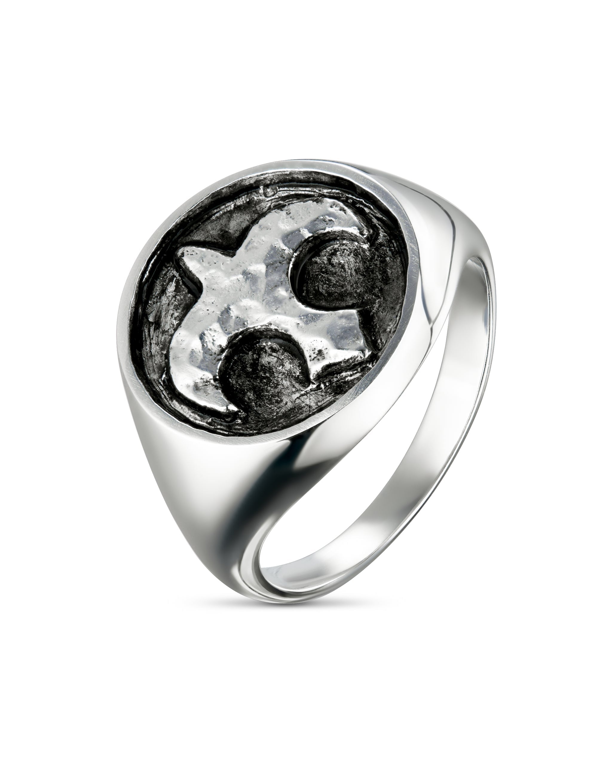 Antique Bird Ring | Rhodium | Oxidized